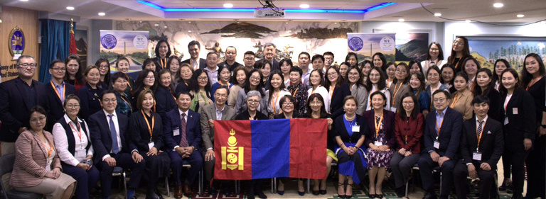 Portrait  of Attendees at the Mongolian Scientific Conference