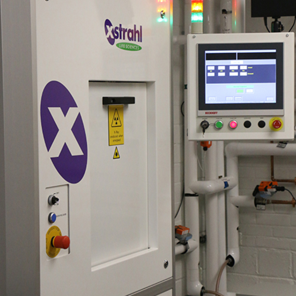 Photo of the XStrahl Cabinet Irradiator