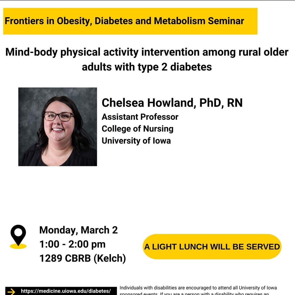 Frontiers in Obesity, Diabetes and Metabolism - Chelsea Howland, PhD, RN  promotional image