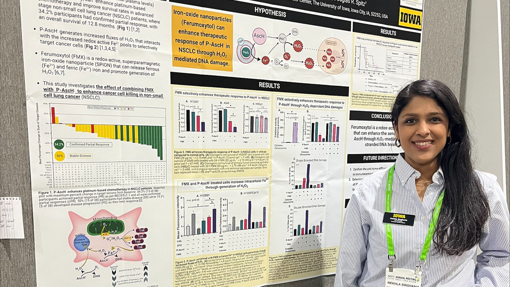Mekhla presents at the AACR annual meeting